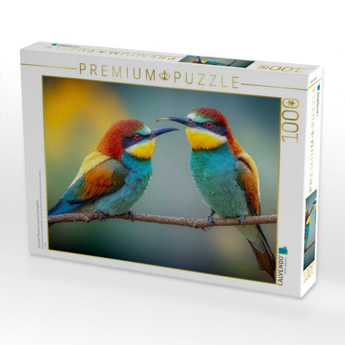 Ein letzter Plausch im warmen Frühlingslicht - CALVENDO Foto-Puzzle'