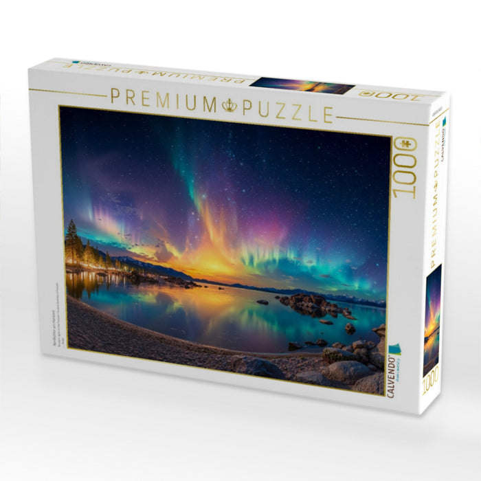 Nordlichter am Horizont - CALVENDO Foto-Puzzle'