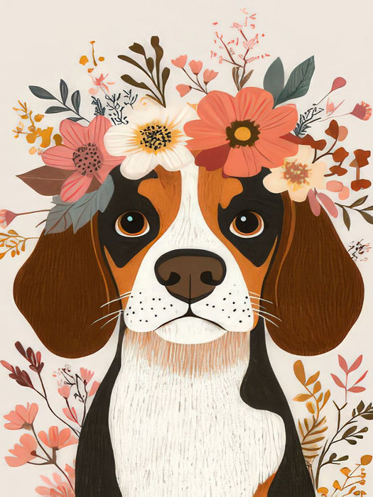 Frühlingshafte Fellnase - CALVENDO Foto-Puzzle'