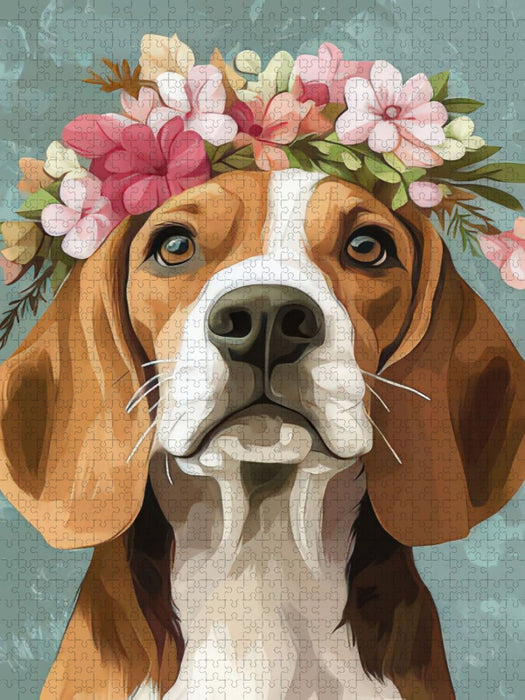 Pfoten im Blumenmeer - CALVENDO Foto-Puzzle'