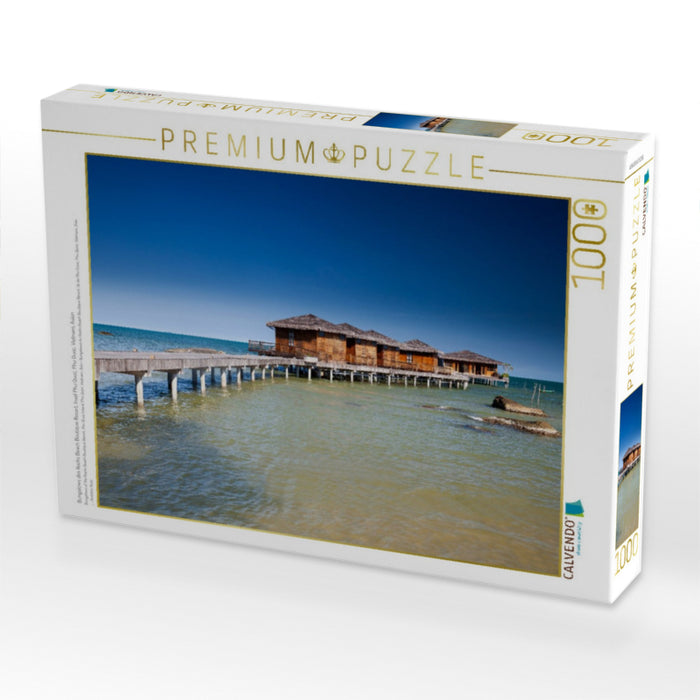 Bungalows des Rocks Beach Boutique Resort, Insel Phu Quoc, Phu Quoc, Vietnam, Asien - CALVENDO Foto-Puzzle'