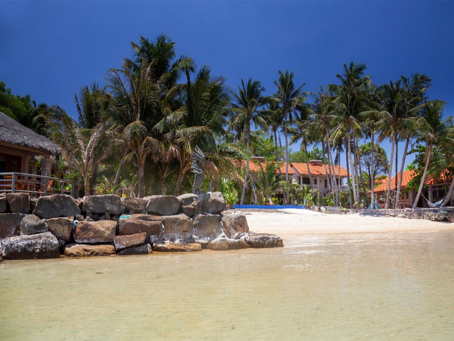 Palmenstrantrand am Peppercorn Beach Resort, Insel Phu Quoc, Phu Quoc, Vietnam, Asien - CALVENDO Foto-Puzzle'