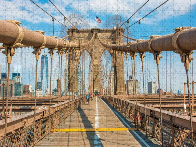 Brooklyn Bridge und Skyline - CALVENDO Foto-Puzzle'