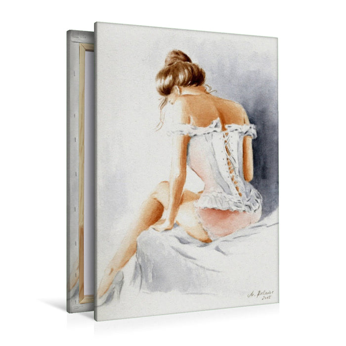 Premium Textil-Leinwand Betörende ruhende Venus