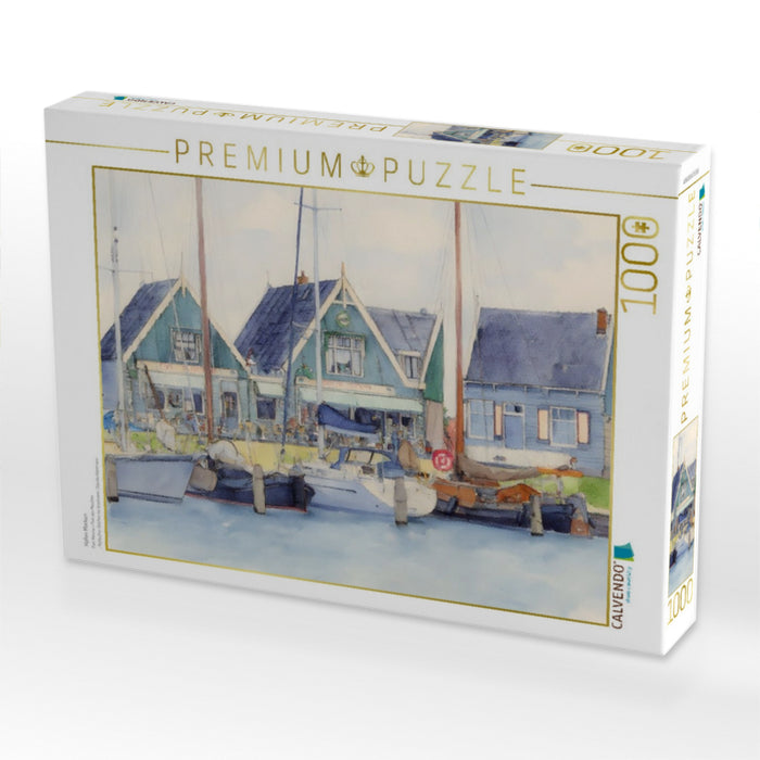 Hafen Marken - CALVENDO Foto-Puzzle'