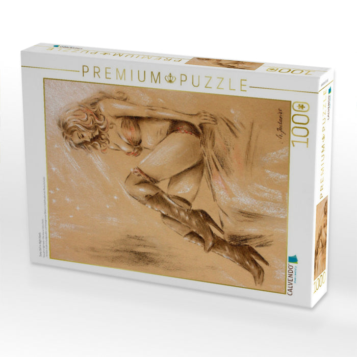 Sexy Girl in High Heels - CALVENDO Foto-Puzzle'