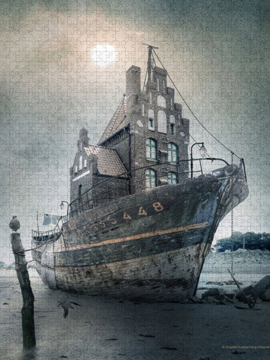 Hausboot - CALVENDO Foto-Puzzle'