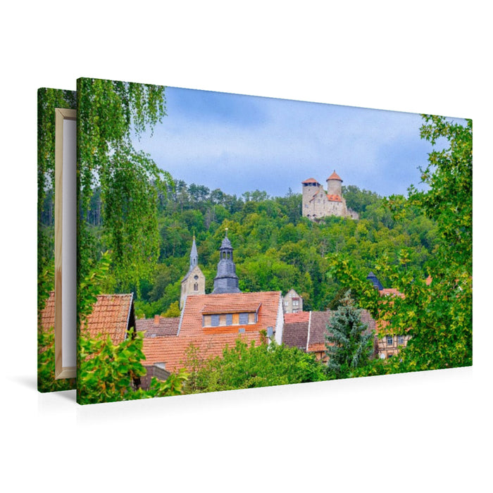 Premium Textil-Leinwand Treffurt Burg Normannstein