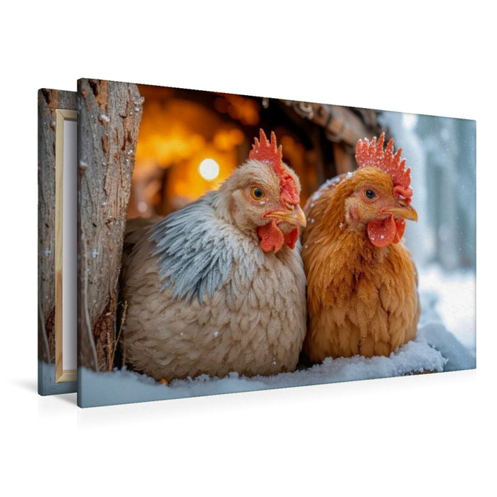 Premium Textil-Leinwand Bald ist Weihnachten