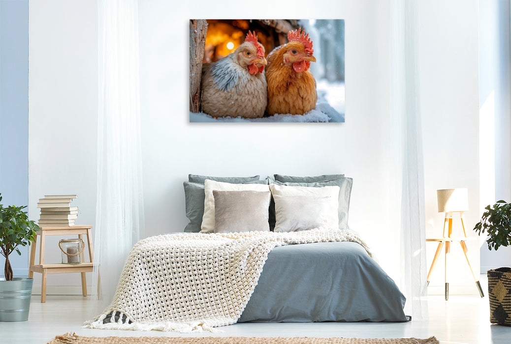 Premium Textil-Leinwand Bald ist Weihnachten