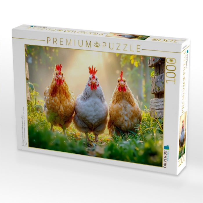 Drei, die gemeinsam auf Entdeckungstour gehen - CALVENDO Foto-Puzzle'