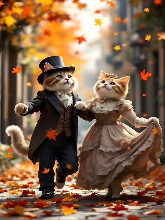 Ein Reigen aus Laub und Leichtigkeit - CALVENDO Foto-Puzzle'