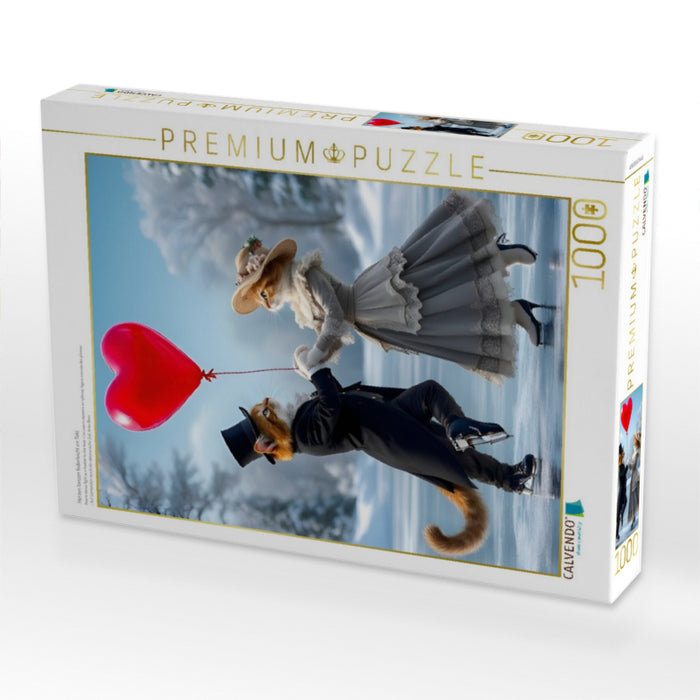 Herzen tanzen federleicht im Takt - CALVENDO Foto-Puzzle'