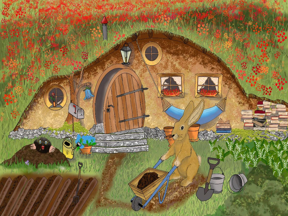 Hase im Frühling - CALVENDO Foto-Puzzle'