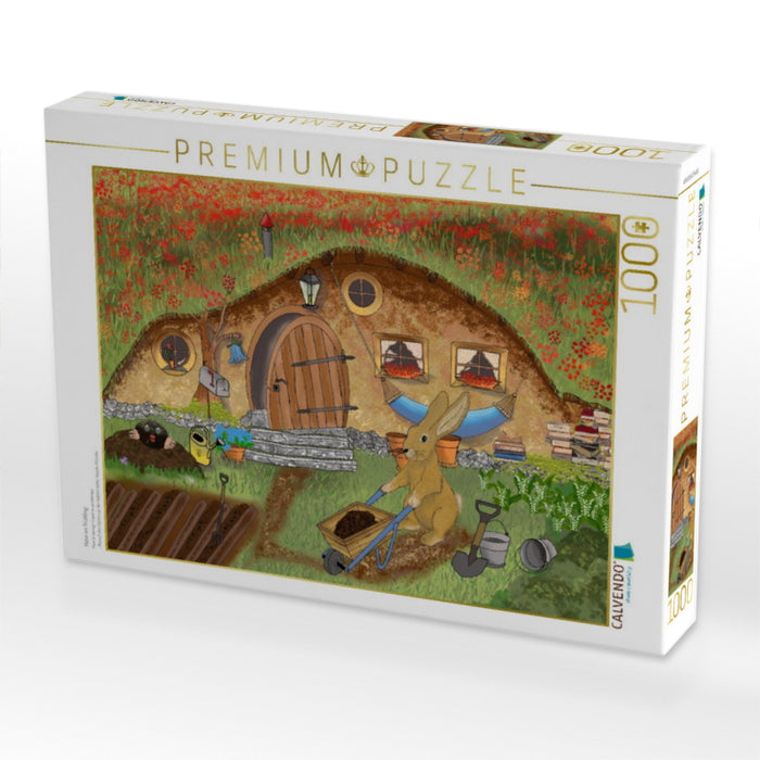 Hase im Frühling - CALVENDO Foto-Puzzle'