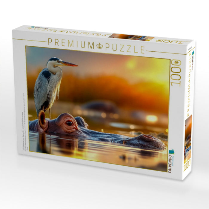 Eine Symbiose zum Tagesende - welch ein Naturschauspiel - CALVENDO Foto-Puzzle'