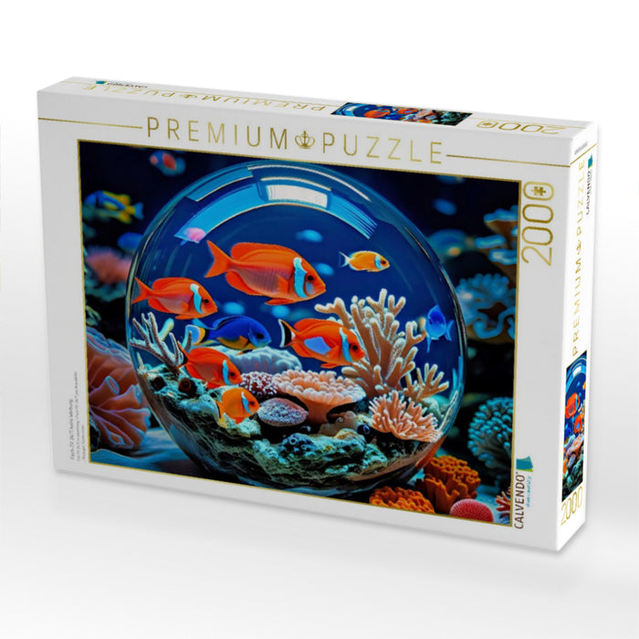 Fisch-TV: 24/7, keine Werbung. - CALVENDO Foto-Puzzle'