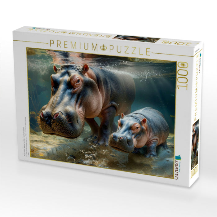 Auch unter Wasser ein Herz und eine Seele - CALVENDO Foto-Puzzle'