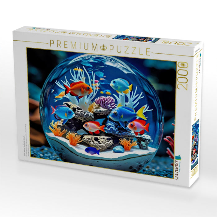 Stille Wasser sind voller Leben. - CALVENDO Foto-Puzzle'