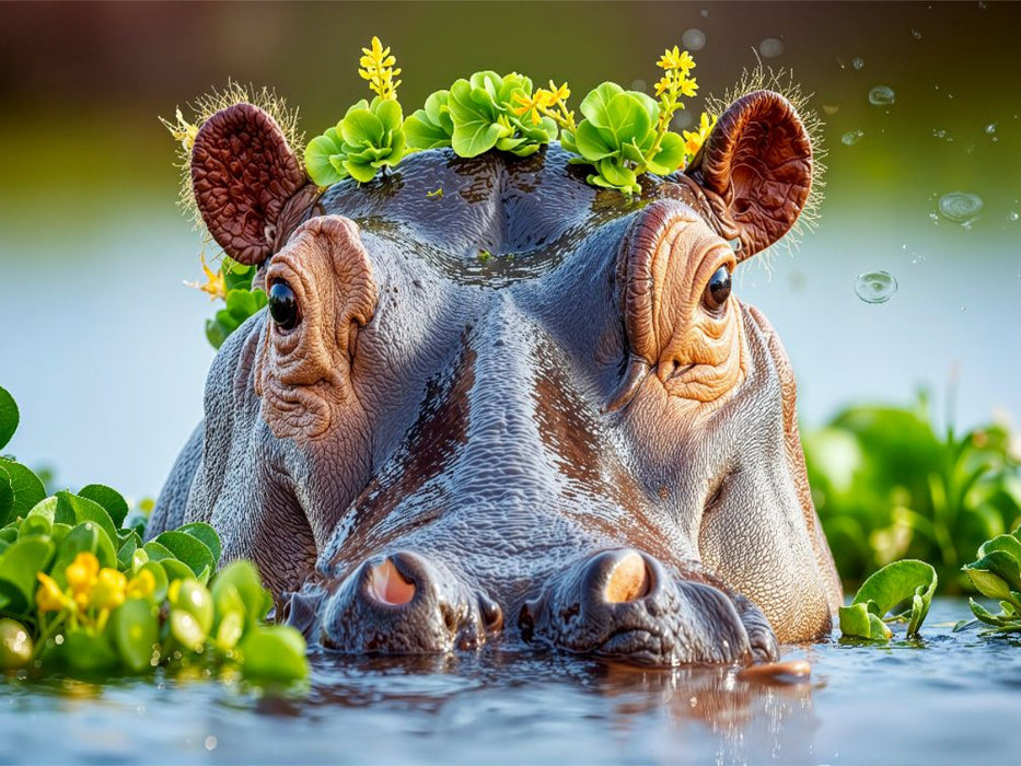 Blütenschmuck aus dem Wasserreich, man könnte fast Majestät zu ihm sagen - CALVENDO Foto-Puzzle'