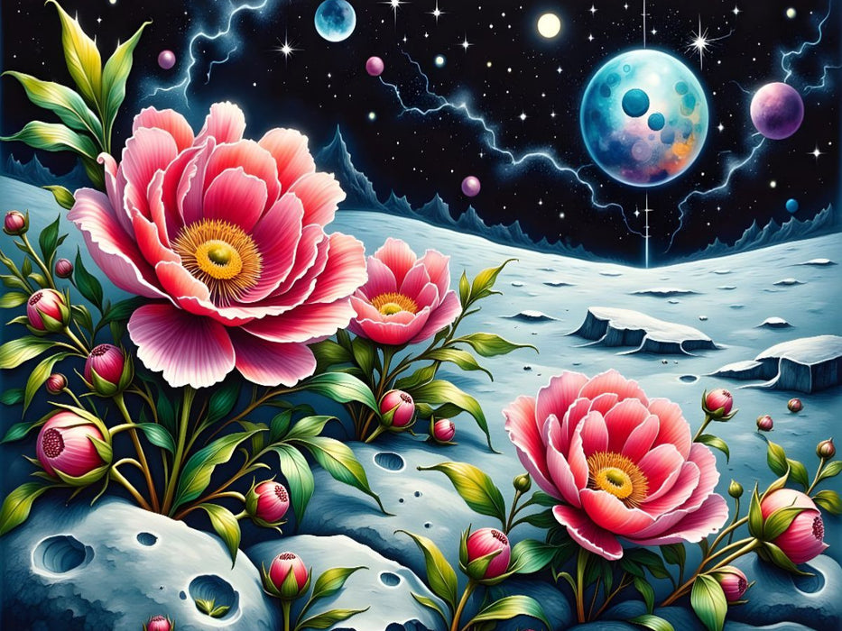 Mondschein Blüten - CALVENDO Foto-Puzzle'