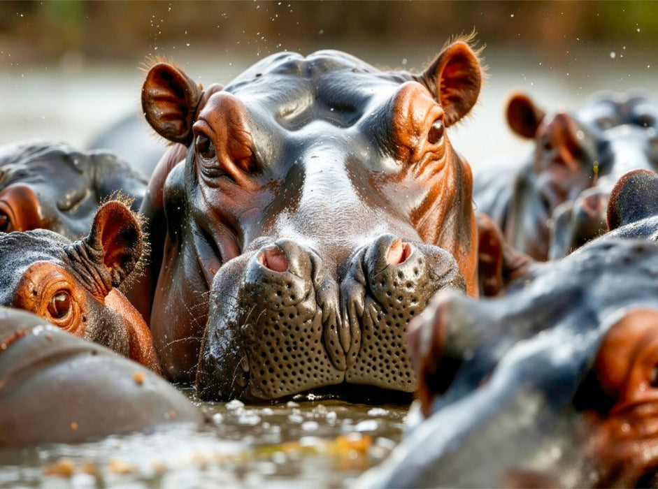 Geselligkeit im Wasser - CALVENDO Foto-Puzzle'