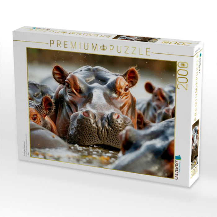 Geselligkeit im Wasser - CALVENDO Foto-Puzzle'