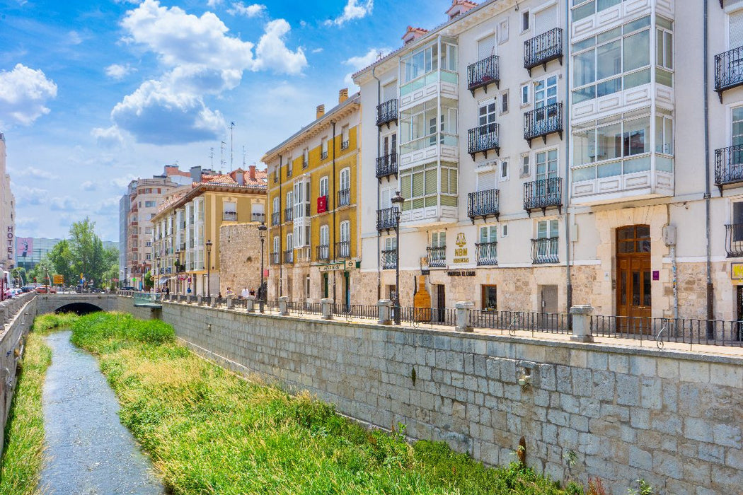 Premium Textil-Leinwand Calle San Lesmes