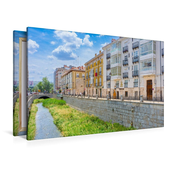 Premium Textil-Leinwand Calle San Lesmes