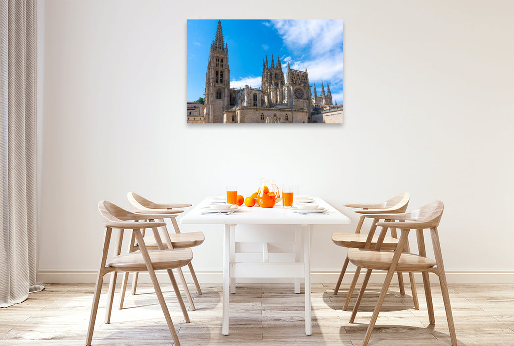 Premium Textil-Leinwand Kathedrale von Burgos