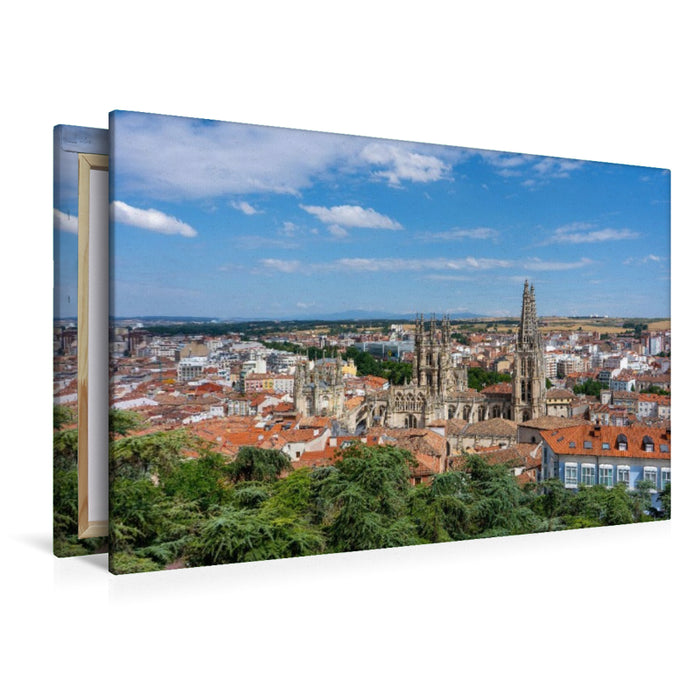 Premium Textil-Leinwand Blick vom Mirador Del Castillo