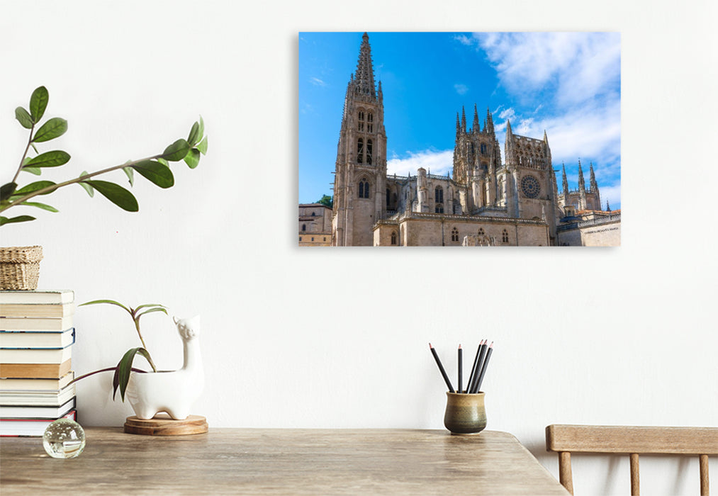 Premium Textil-Leinwand Kathedrale von Burgos