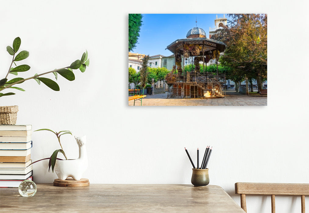 Premium Textil-Leinwand Pavillon vor dem Theater Principal