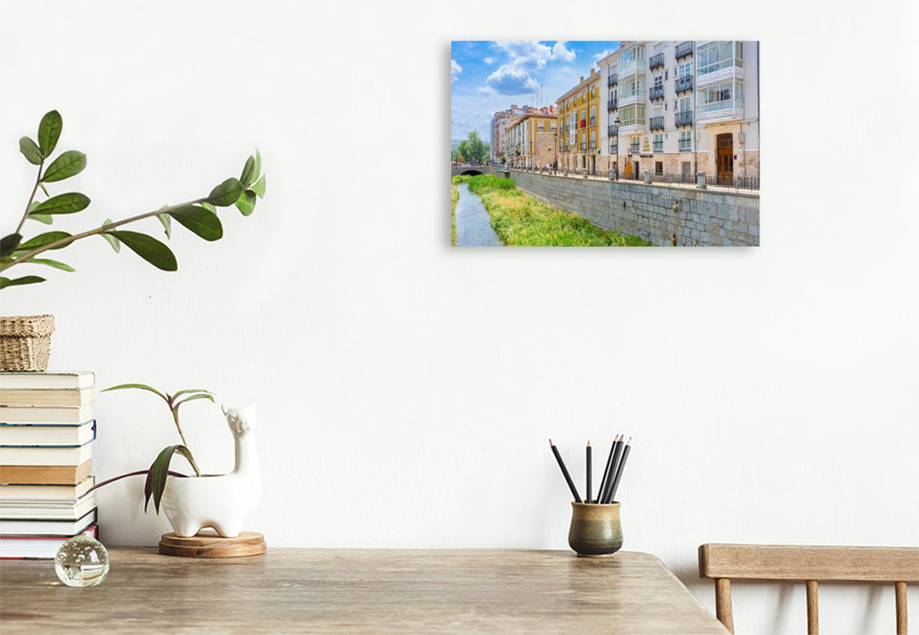 Premium Textil-Leinwand Calle San Lesmes