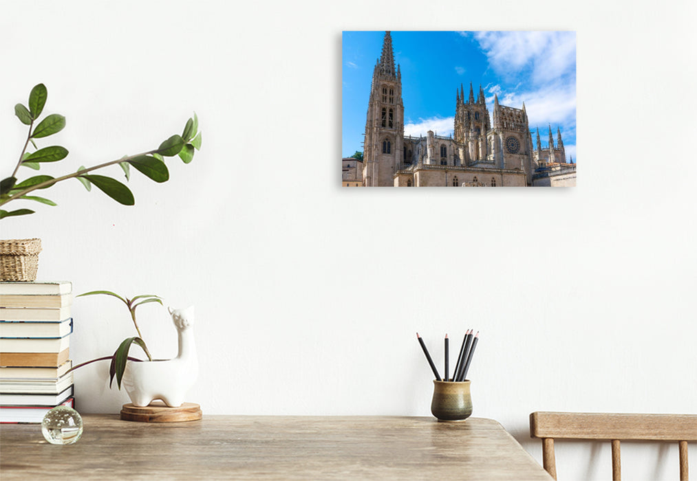 Premium Textil-Leinwand Kathedrale von Burgos