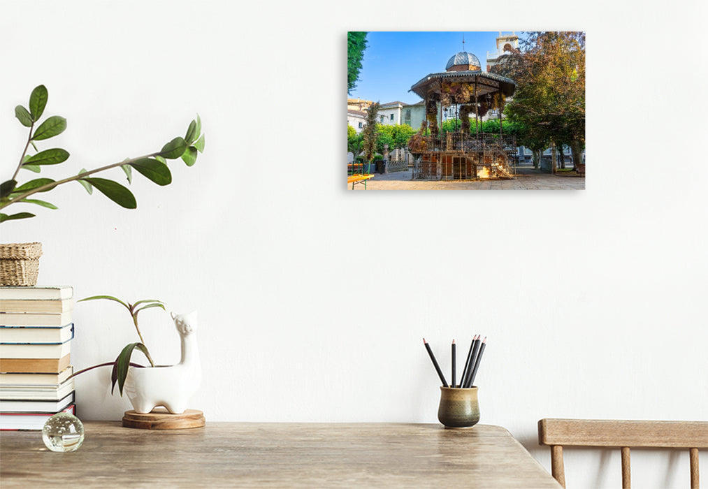 Premium Textil-Leinwand Pavillon vor dem Theater Principal