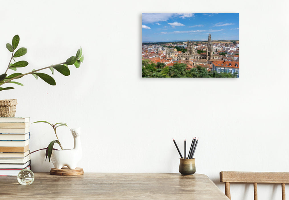 Premium Textil-Leinwand Blick vom Mirador Del Castillo