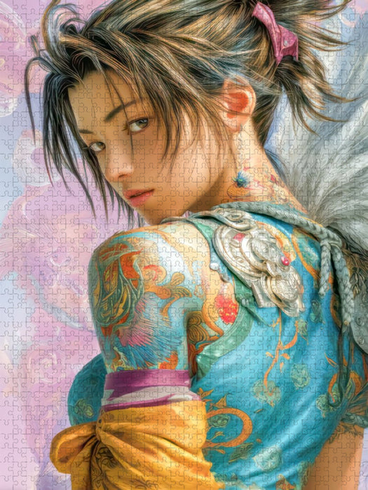 Taatoo Frauen in Manga-Ästhetik - CALVENDO Foto-Puzzle'