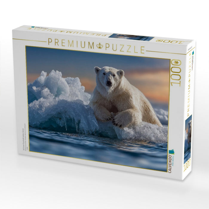 Auf einer Eisscholle treiben lassen - CALVENDO Foto-Puzzle'