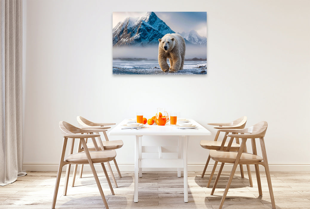 Premium Textil-Leinwand Auf Nahrungssuche