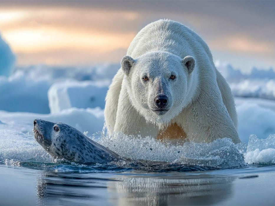 Nur noch ein Sprung und die Mahlzeit ist gesichert - CALVENDO Foto-Puzzle'