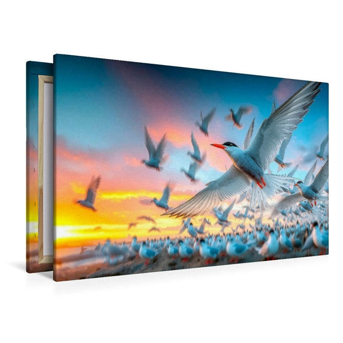 Premium Textil-Leinwand Platzsuche in der Kolonie