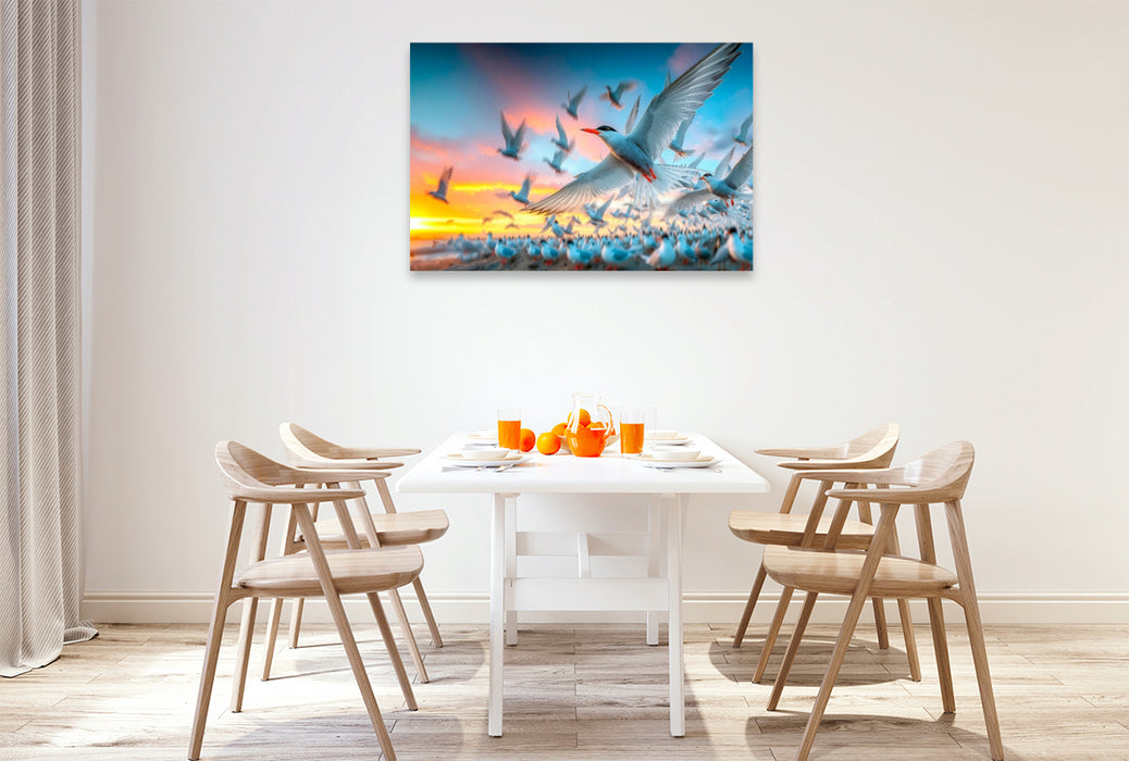 Premium Textil-Leinwand Platzsuche in der Kolonie