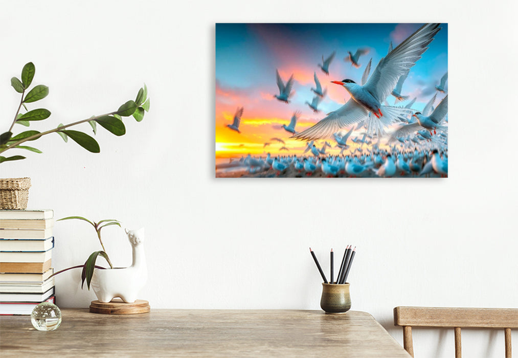 Premium Textil-Leinwand Platzsuche in der Kolonie