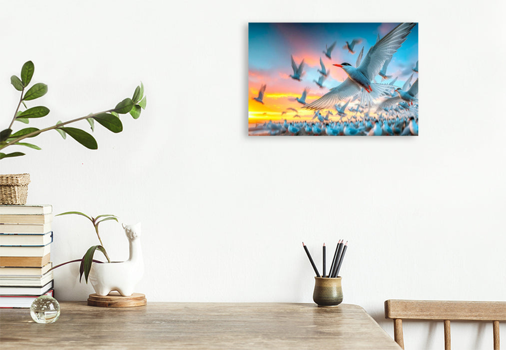 Premium Textil-Leinwand Platzsuche in der Kolonie