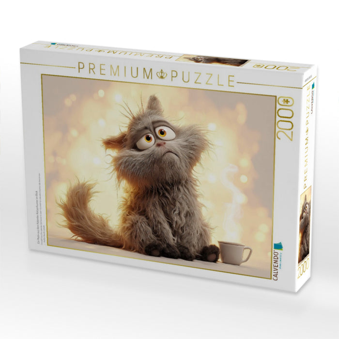 Ein Motiv aus dem Kalender Katzenhumor im Blick - CALVENDO Foto-Puzzle'