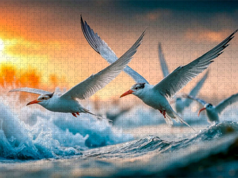 Ob sich hier die Fische fangen lassen - CALVENDO Foto-Puzzle'