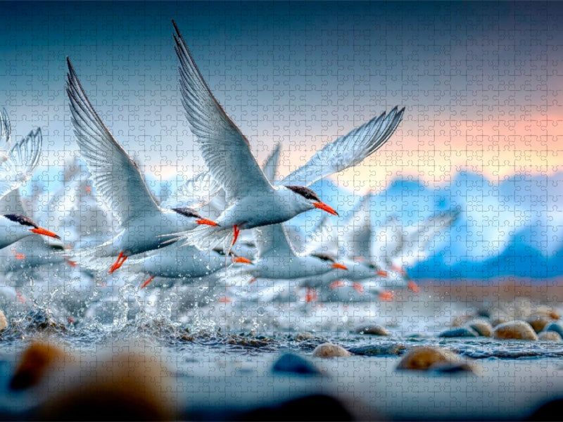 Flug an die Küste - CALVENDO Foto-Puzzle'