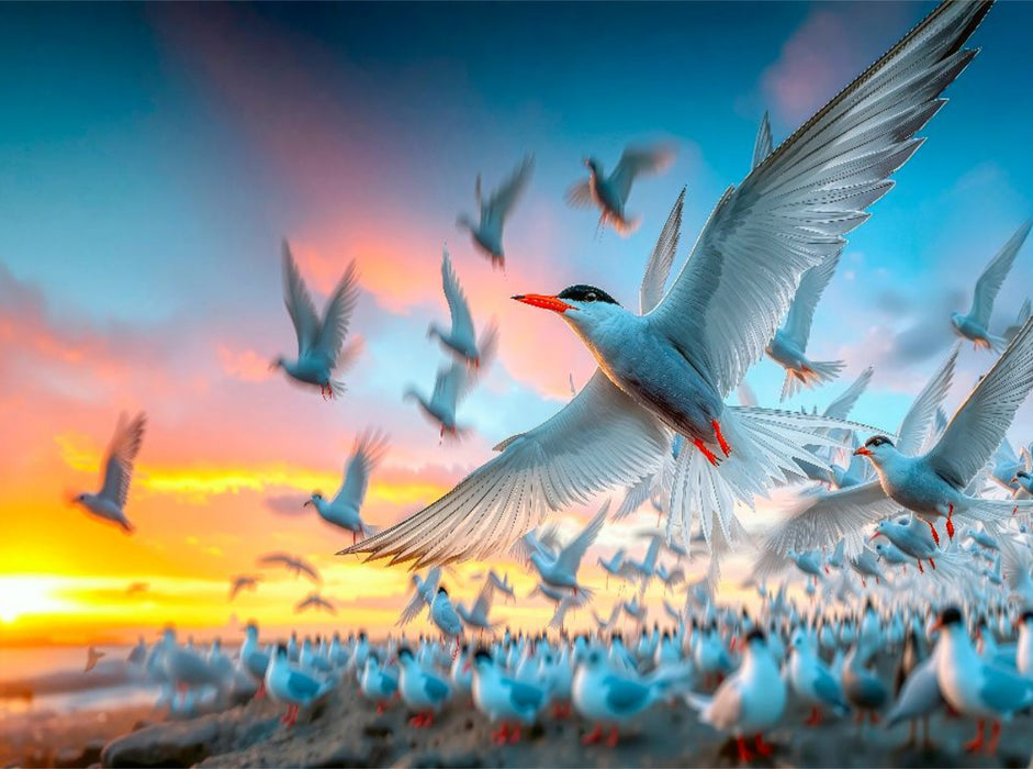 Platzsuche in der Kolonie - CALVENDO Foto-Puzzle'