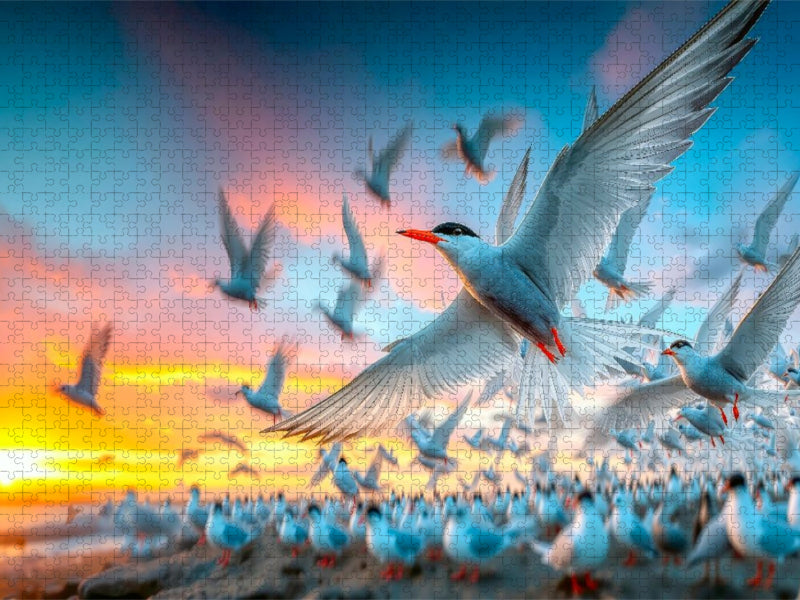 Platzsuche in der Kolonie - CALVENDO Foto-Puzzle'